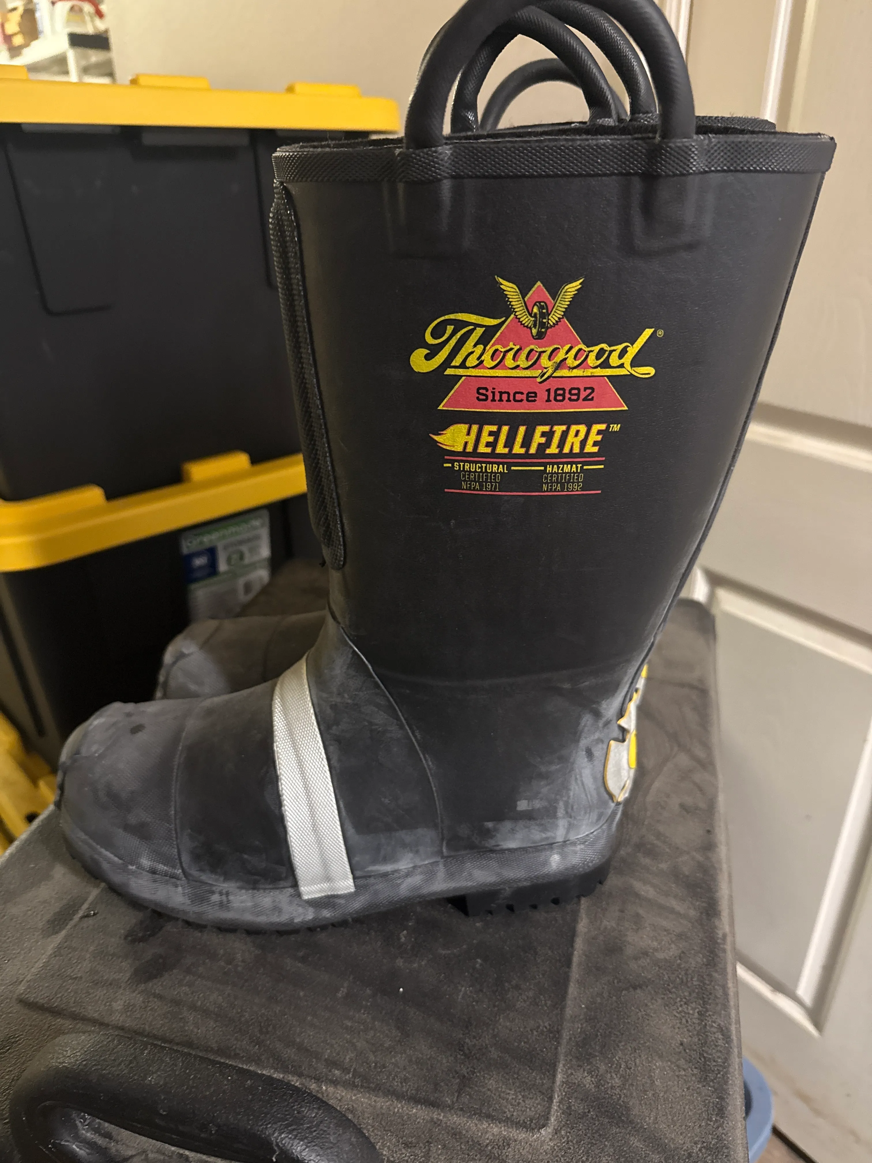 Thorogood Hellfire NFPA Structural Firefighter Boots Men's 11 Wide